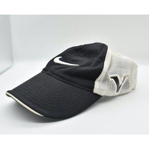 Nike One Vr Golf Cap Hat Mesh Back Fitted Flexfit Size M/L Black White